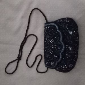 Sequined evening bag